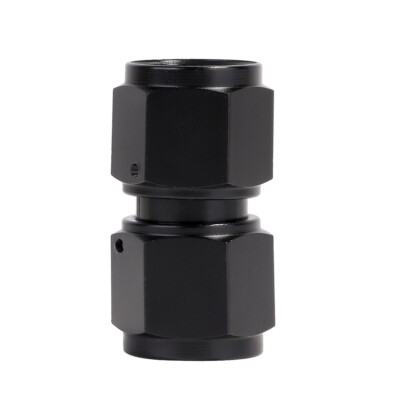 8AN Female to 8AN Female Swivel Coupler Straight Union Fitting Adapter Aluminum