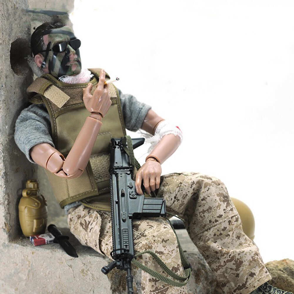 1/6 Special Force Wounded Soldier Action Figure Army Action
