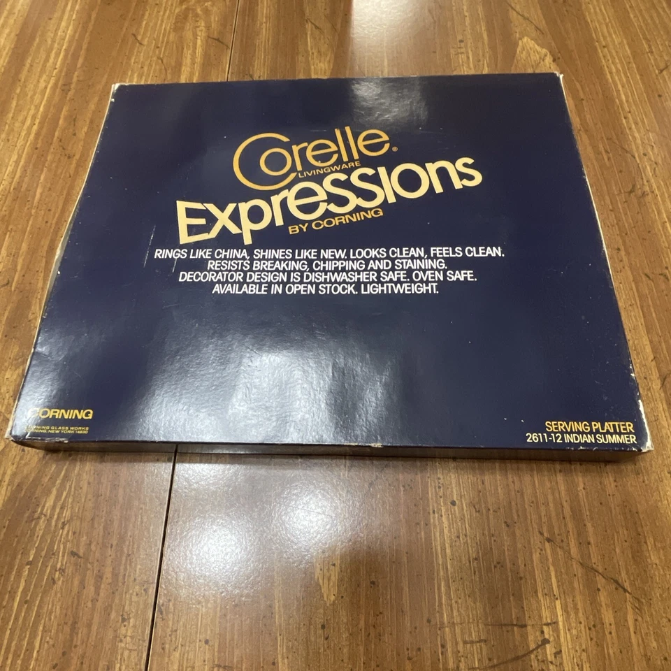 Vintage Corelle Oval Serving Platter Indian Summer Pattern 12x10" CorningWare - Image 2 of 4