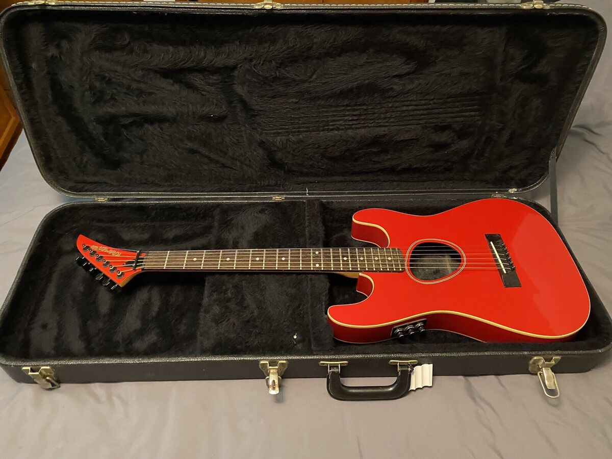 1985-86 KRAMER FERRINGTON KFS-2 Electric/Acoustic Guitar Red 1985-86 KRAMER FERRINGTON KFS-2 Electric/Acoustic Guitar Red