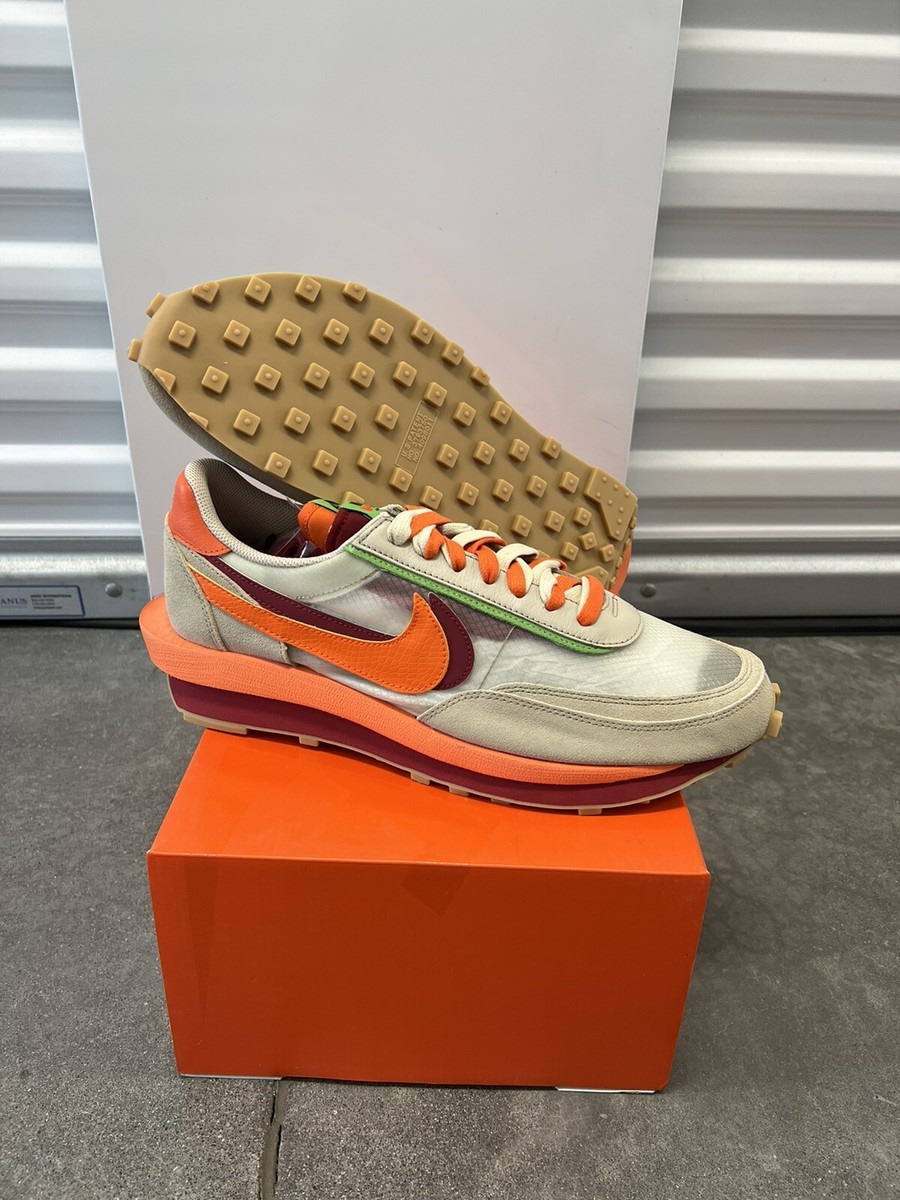 Size 14 -Nike LDWaffle Sacai CLOT KISS Of Death Deep Red Size 14 -Nike LDWaffle Sacai CLOT KISS Of Death Deep Red