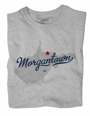 Morgantown West Virginia WV WVa T-Shirt MAP