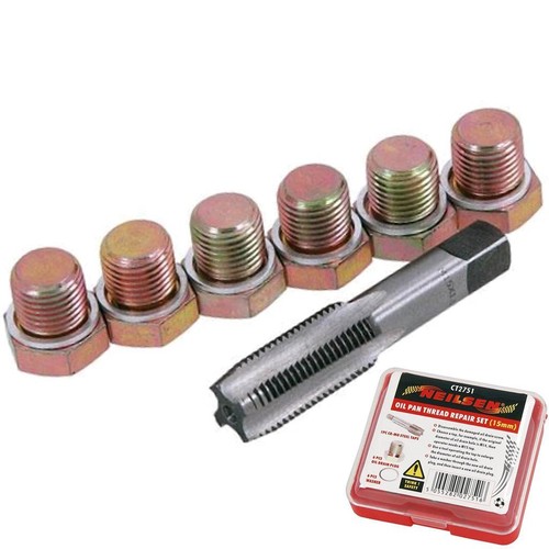 Neilsen Oil Sump Plug Pan Thread Repair Kit M14 Retaps To M15 14mm To