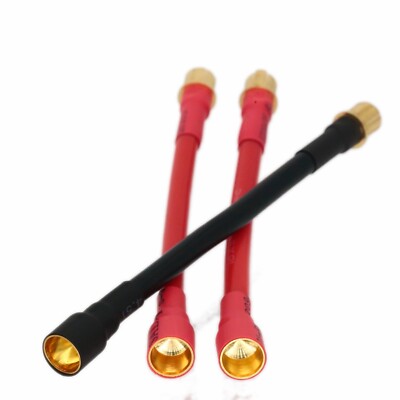 High current 8.0mm Female to 8mm Male bullet ESC Motor 8AWG 10cm Extension Wire