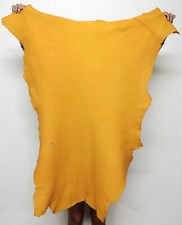 GOLD Buckskin Leather Hide for Native Crafts Bags Laces Clothing Taxidermy Skin