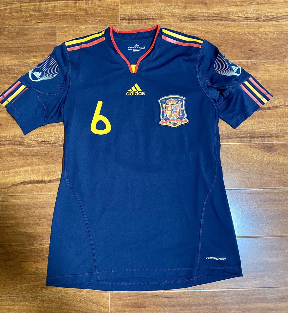 Spain Soccer Jersey 2010 Away Iniesta, 09-10 Spain Away SS