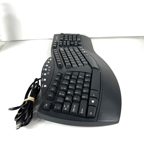 Ergonomic Keyboard Split Perixx Periboard-512 Wired Multimedia Keys Palm Rest - Picture 5 of 6