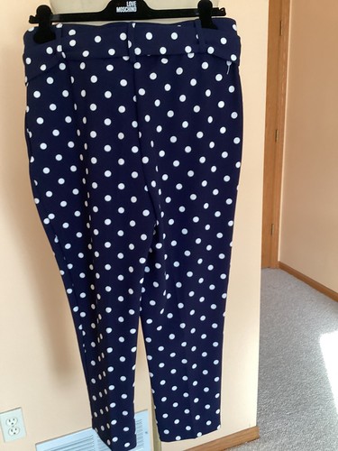 Damen Hose,,Größe L,blau,gepunktet,Nicole Miller,,Neu ohne Etikett - Bild 3 von 3