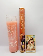 SAN ALEJO VELA PREPARADA CON INCIENSO ESTAMPITA Y ORACION INCLUIDOS FREE