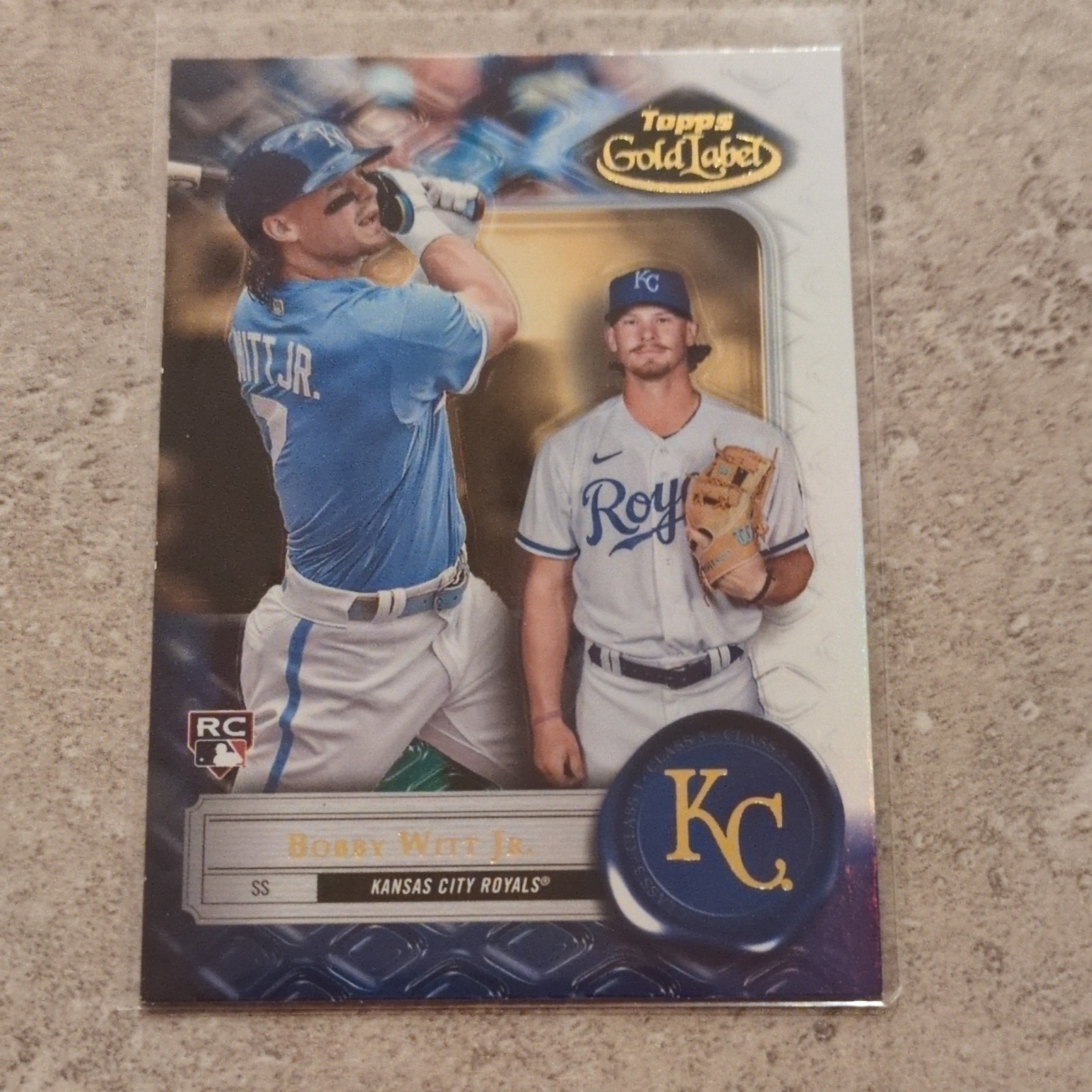 2022 Topps Gold Label Rookie Bobby Witt Jr. #49 Kansas City Royals Class 3