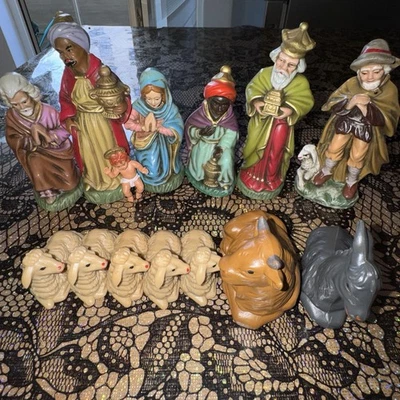 Krippenfiguren komplett – Vintage Set - Bild 1 von 4