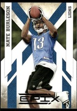 2010 Panini Epix #34 Nate Burleson Detroit Lions Football Card