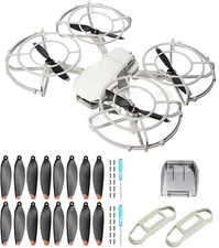 360° Mini 2 Propeller Guard+16Pcs Low-Noise Propellers and Quick-Release... 