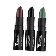 3 Colors Camo Face Paint Sticks,Waterproof Cream Green Black Brown Stick