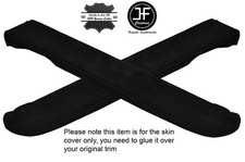Schwarz Stich 2X Vordertür Armlehne Wildleder Bezüge Passend für Porsche 911 964