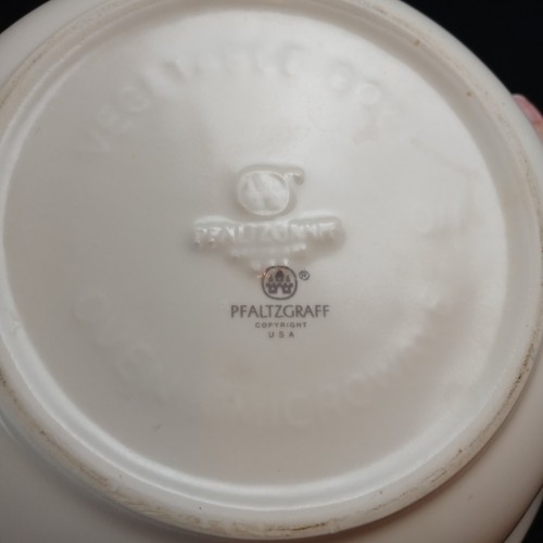 Lot of 3 Vintage Tea Rose by Pfaltzgraff Round Vegetable Bowls 8 3/4" EUC USA - Picture 7 of 7