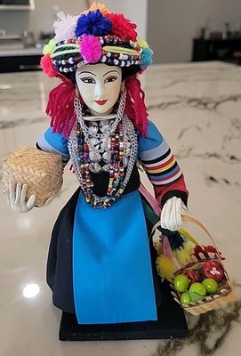 ModelRare Item Lisu Thai Culture Doll Handmade North Dress Hill Tribe, collectib