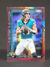 Trevor Lawrence 2025 Topps Chrome NFL Football Leather Refractor #138 Jaguars