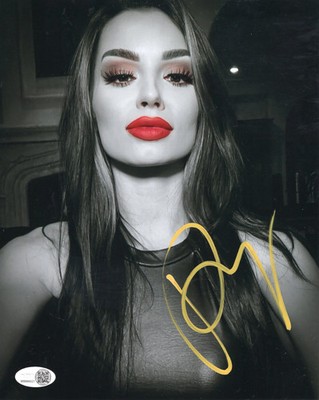 Paige Saraya JSA COA (metallic 8x10) photo signed auto autographed WWE
