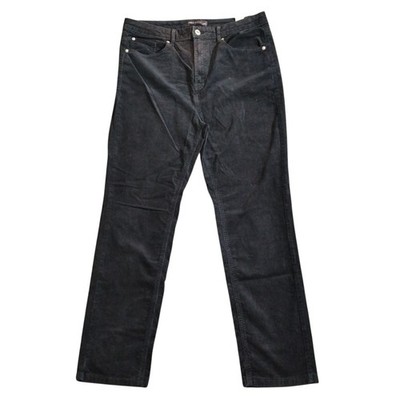 Marks Spencer Hose Damen 14 Kurz Midnight Navy Pin Cord Freizeit Stretch Dunkel