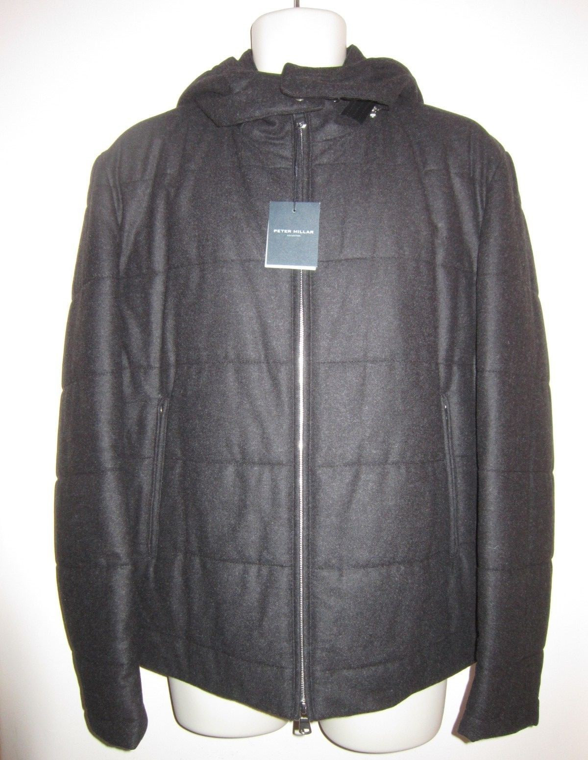 Куртка с капюшоном из коллекции PETER MILLAR сшитая по индивидуальному заказу из смеси 75 шерсти размер XL 998 77590₽