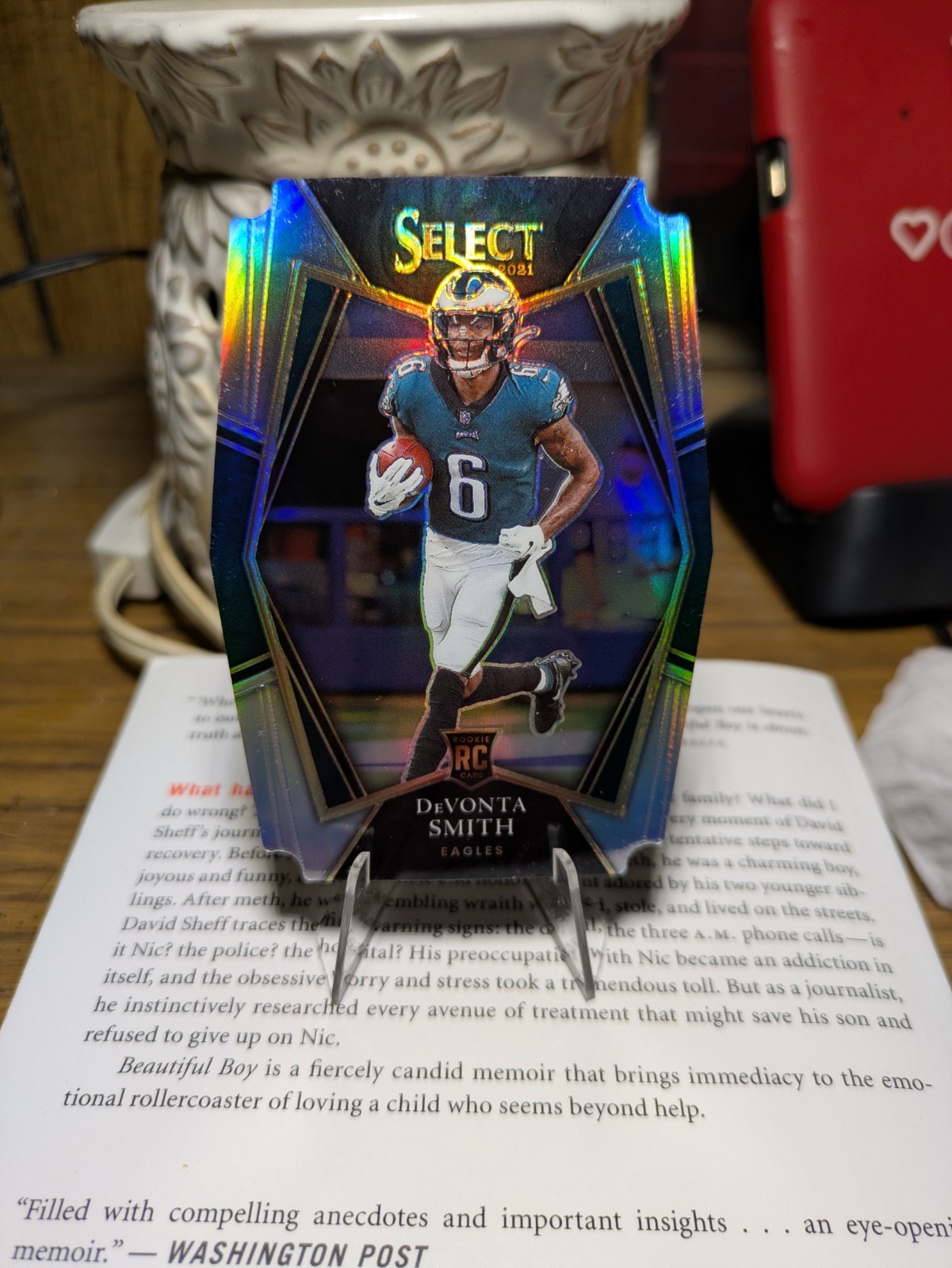 2021 Panini Select - Premier Level Devonta Smith #149 Silver Prizm Die-Cut (RC)