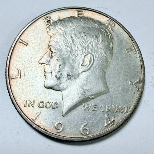 1964 Kennedy Half Dollar - 50c Coin - 90% Silver - Circulated Coin #7699
