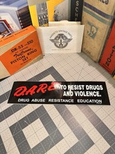 Vintage authentic 90  s DARE Bumper sticker 3X11
