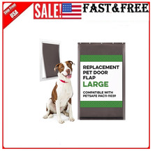 Large Replacement Dog Door Flap Compatible with PetSafe Freedom Doggie Doors.