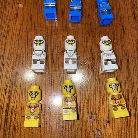 Lego 3841 Minotaurus  White Blue Yellow Gladiator Lot Of 9