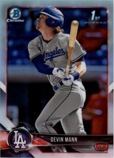 2018 Bowman Chrome Draft Refractors #BDC15 Devin Mann - BB