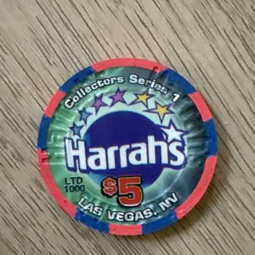 Harrah’s Las Vegas Big Game Day Super Bowl XXXVI Jan 27, 2002 $5 Casino Chip - Picture 2 of 3