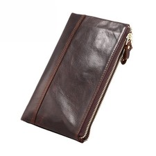 Genuine Leather Men Clutch Bag Large Capacity...