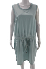 Calvin Klein Women Light Blue Sleeveless Tank Dress Knee Length Size XL