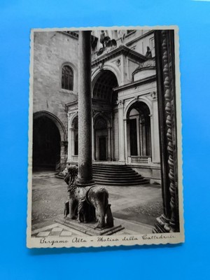 BERGAMO ALTA NATIVE OF THE CATHEDRAL - OLD BLACK AND WHITE POSTCARD