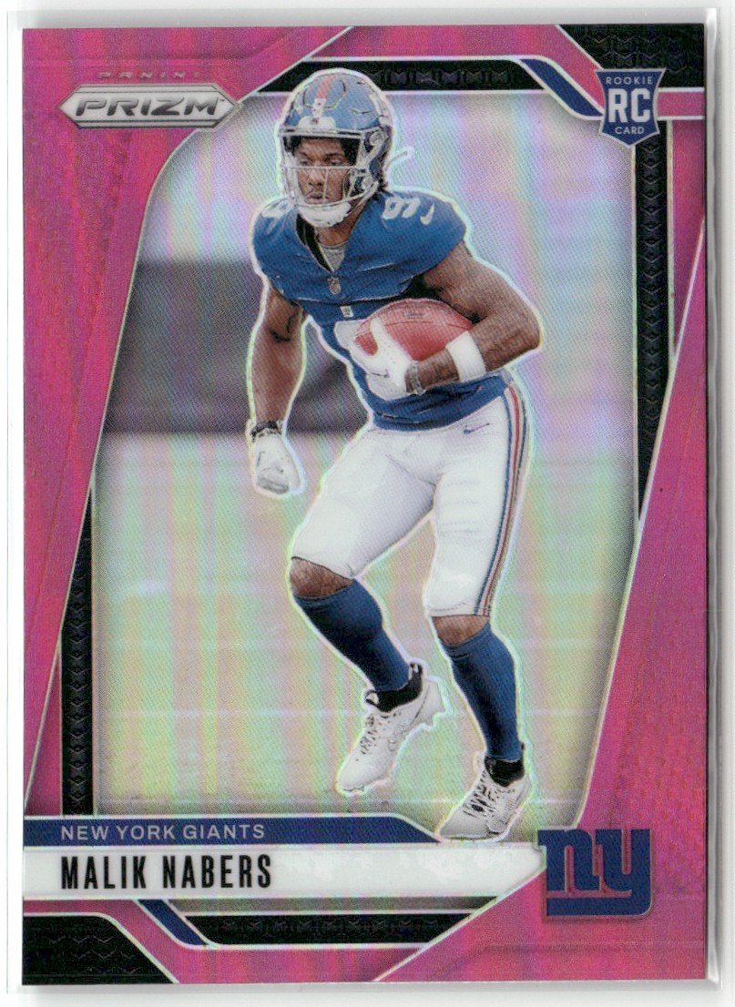 2024 PANINI PRIZM PINK PRIZM MALIK NABERS NEW YORK GIANTS RC #370