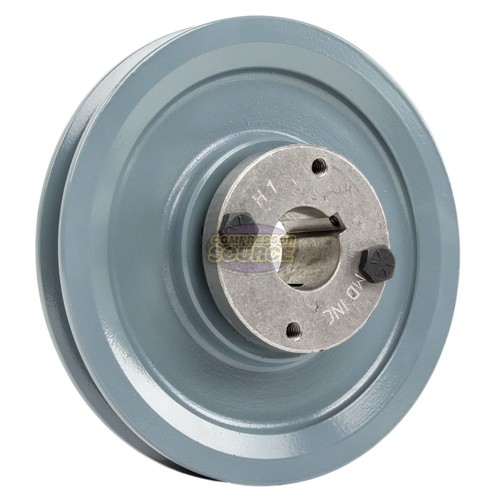 4.5" Cast Iron Dual Groove V-Belt Pulley - B Section 5L, Includes 1" Bushing 3 thumbnail image