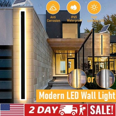 LED Wall Lights Sconce Waterproof Outdoor Lamp Exterior Light Long Strip Modern