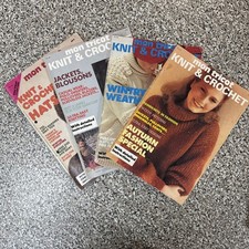 Mon Tricot, Knit & Crochet Magazine - 1978 Bundle - 4 X Monthly Issues
