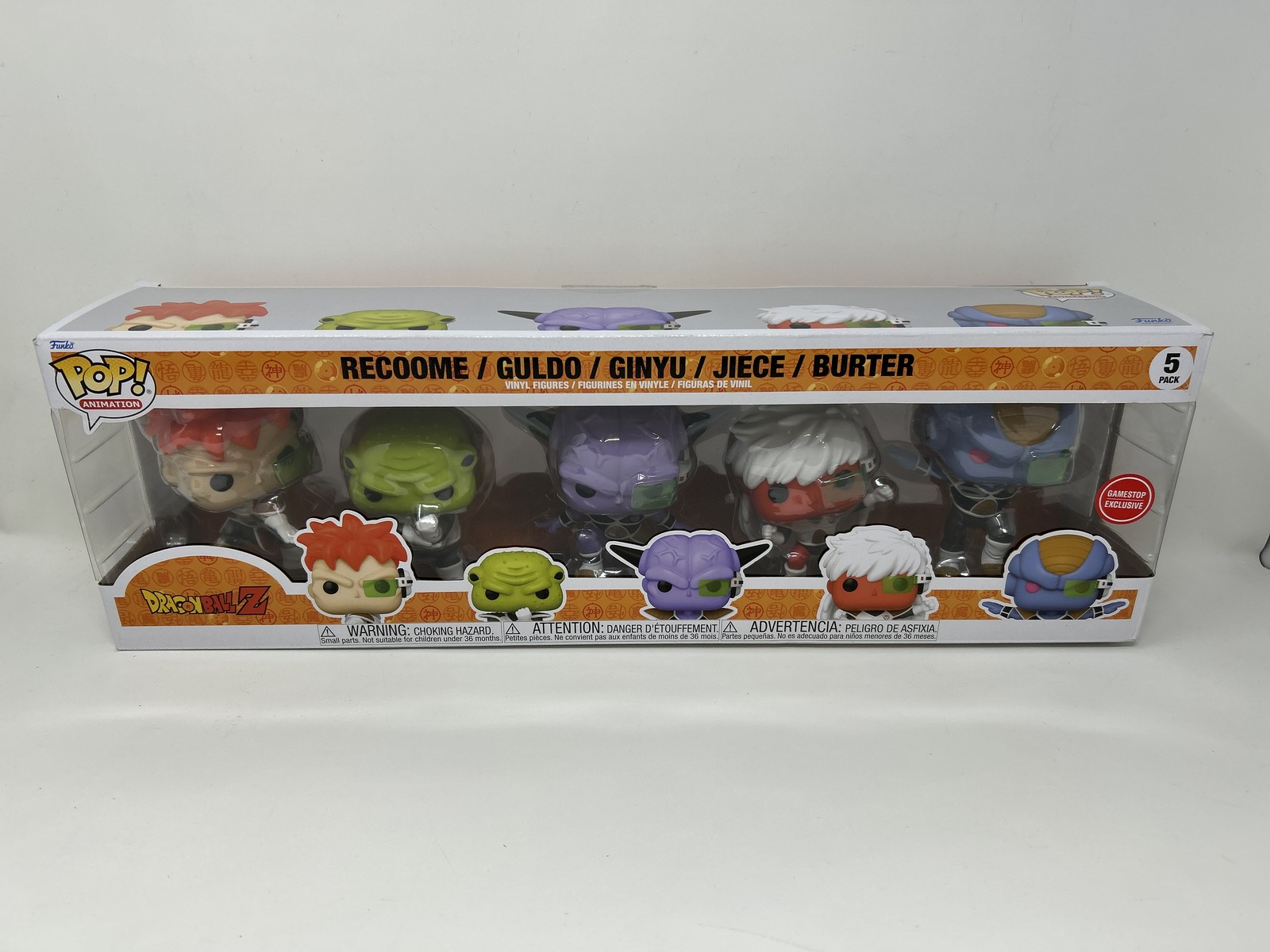 Pack of 5 Funko Pop Animation Dragon Ball Z S10 Ginyu Force Figures, FU71879 DAM