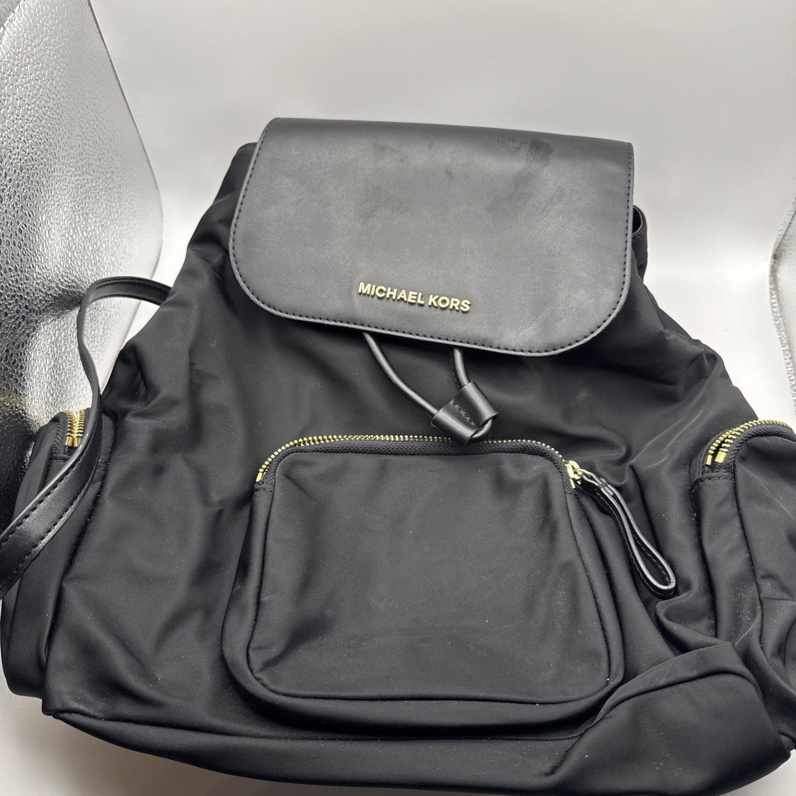 Michael Kors Abbey Solid Large Cargo Backpack - B… - image 4