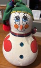 New ListingSnowman Handpainted Large Gourd Winter Holiday Christmas Decor with Scarf & Hat