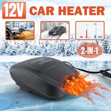 12V Car Vehicle Portable Ceramic Heater Heating Cooling Fan Defroster Demister