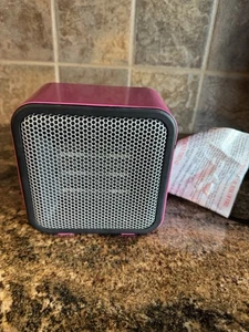 Ceramic Space Heater, Mini Heater for Office Desk, Portable w Tipover Protection