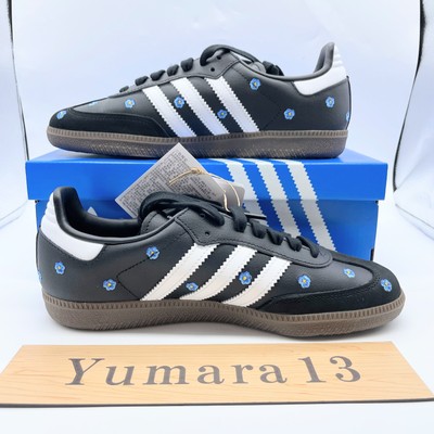 adidas WMNS Samba OG Embroidered Floral Black IF4397 Women's Size