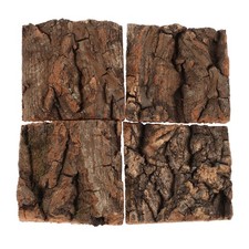  4 Pcs Reptile Bark Cork Snake Tank Accessories Hideout Decorations
