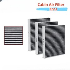 3PCS Cabin Air Filter Fresh Breeze For Chevy Silverado GMC Sierra 1500 Yukon XL