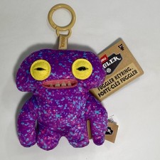 Catch Me Blue Button SQUIDGE Purple FUGGLER KEYRING Series 6 Funny Ugly Monster