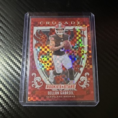 Panini Rookies & Stars Crusade Red Checkerboard Dillon Gabriel Browns #14 2025