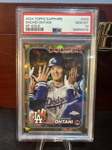 2024 Topps Chrome Sapphire Image Variation Shohei Ohtani #500 Gold /50 PSA 10